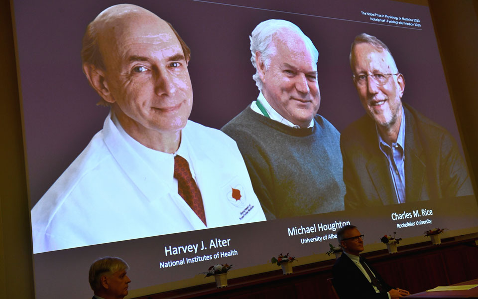 Νόμπελ Ιατρικής: Σε τρεις επιστήμονες για το έργο τους πάνω στην Ηπατίτιδα C | Η ΚΑΘΗΜΕΡΙΝΗ
