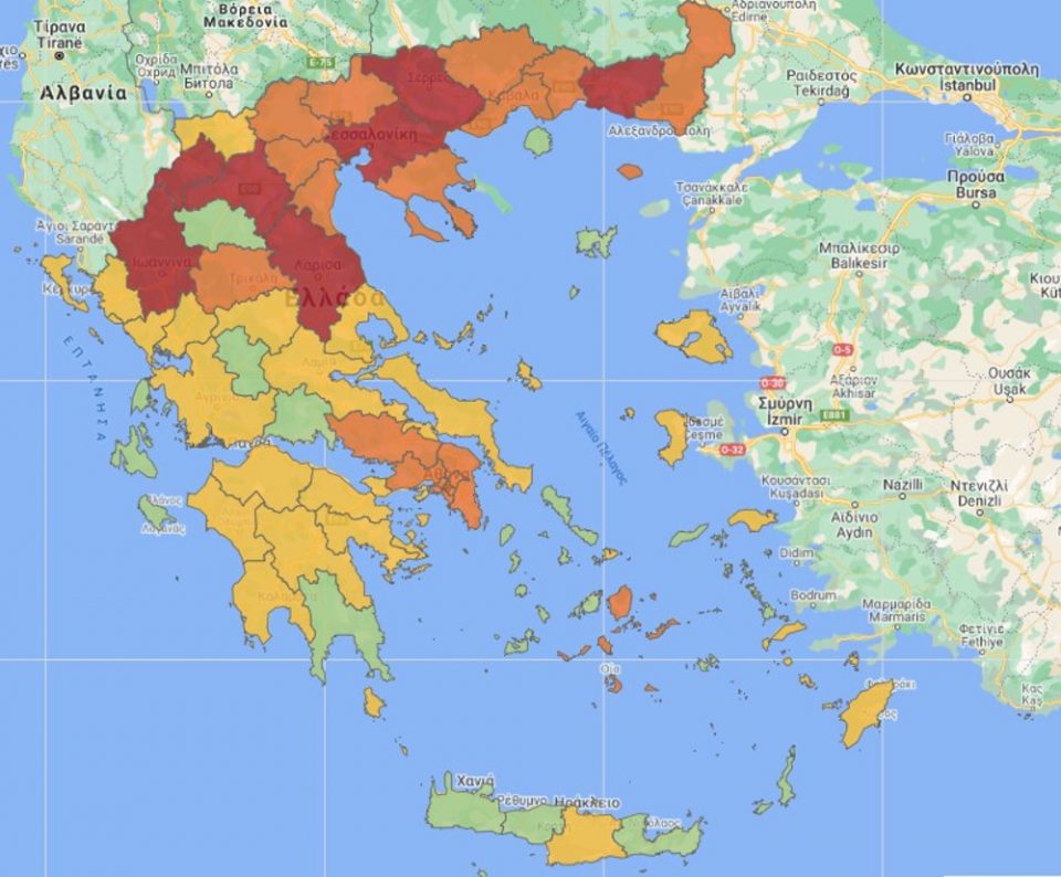 Κορωνοϊός: Σε δύο ζώνες η χώρα - Πού εντάσσονται Αττική, Θεσσαλονίκη