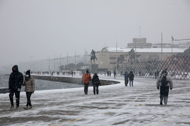 χιονισμένη Θεσσαλονίκη 