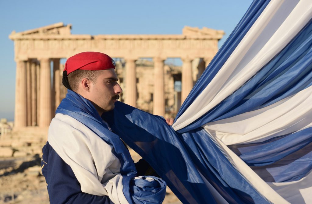 Εορτασμός της 28ης Οκτωβρίου στον Ιερό Βράχο της Ακρόπολης