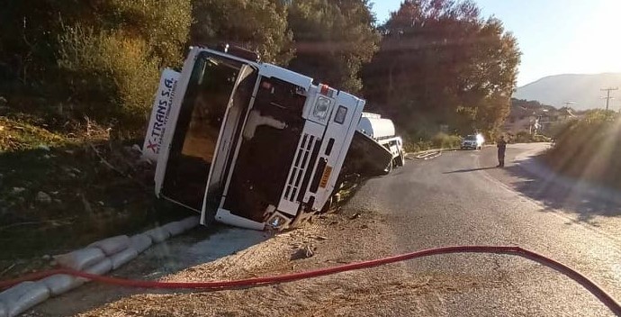 Κλειστή η Εθνική Οδός στην Ηγουμενίτσα λόγω σοβαρού τροχαίου ατυχήματος